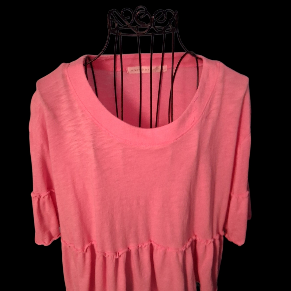 Altar'd State Bright Pink Short Sleeve Top